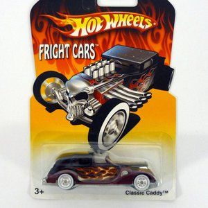Hot Wheels Classic Caddy Fright Cars Real Riders Black Die-Cast Car 2007